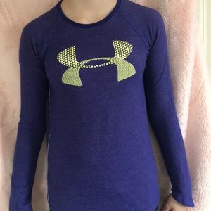 Long sleeve purple under armour shirt
